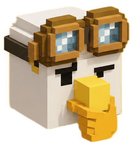 TimeBud mascot thinking
